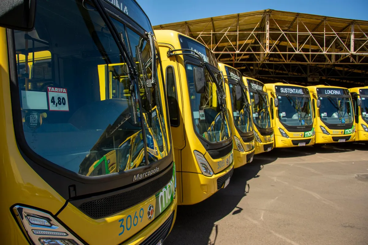 An electric bus depot charging installation